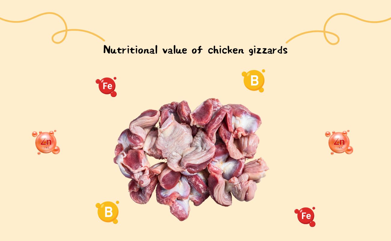 Nutritional value of chicken gizzards